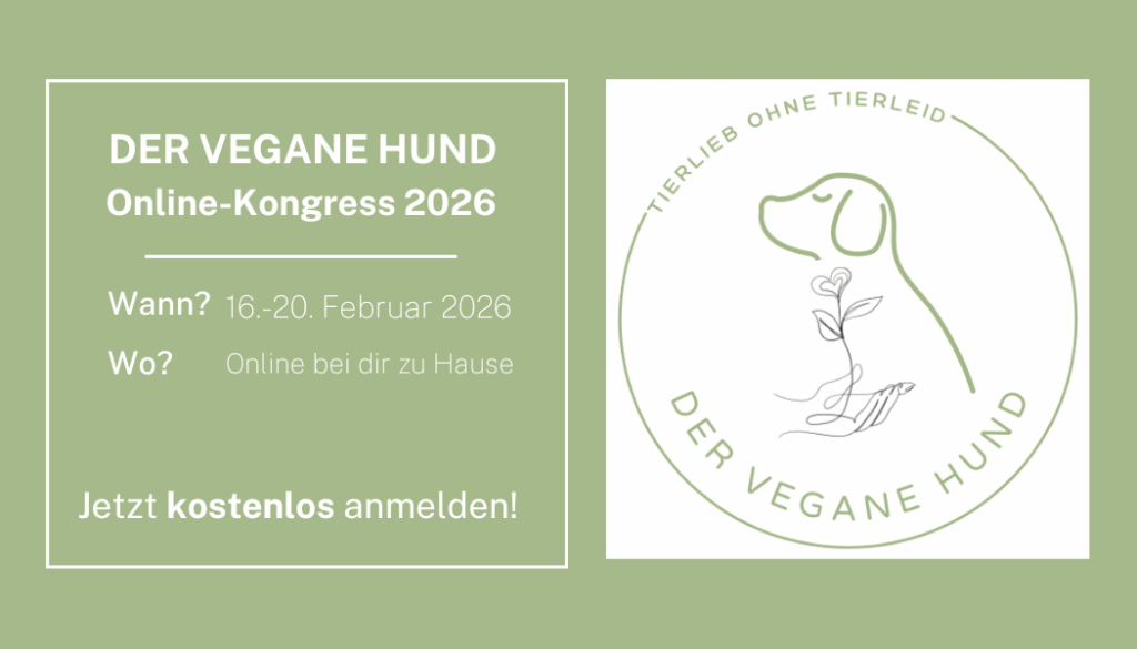 DER VEGANE HUND Terminkarte weissgruen