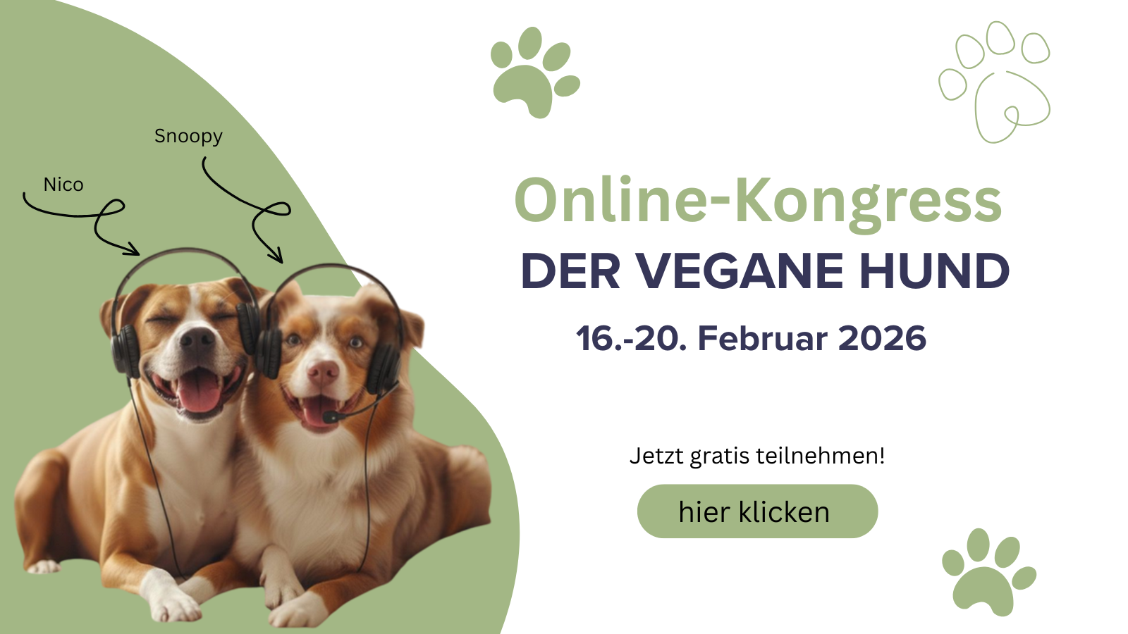 Online Kongress DER VEGANE HUND Hero 1